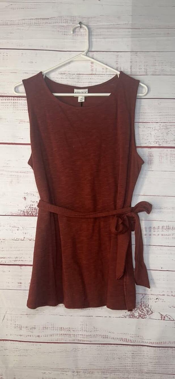NEW Ava & Viv Belted Tank Womens Size X